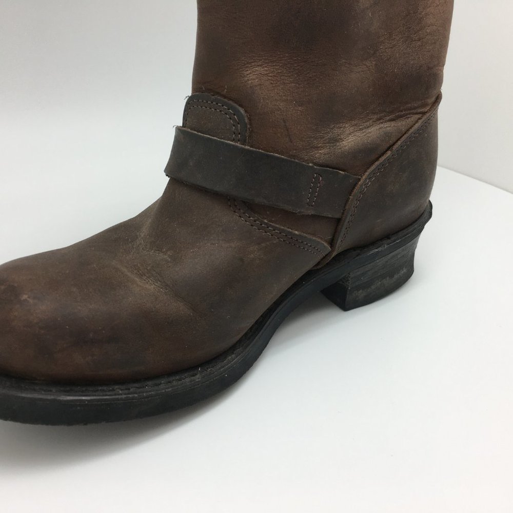 Frye Brown Leather Engineer Boots - Picture 9 of 12